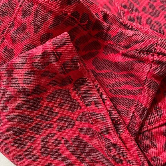 Current/Elliott Stiletto Red Leopard Jeans Skinny 26 - Picture 8 of 10